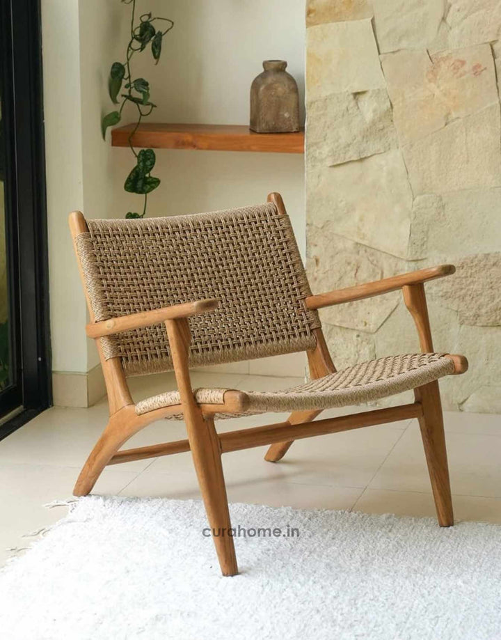 Nordic Weave Lounge Chair - CURA HOME