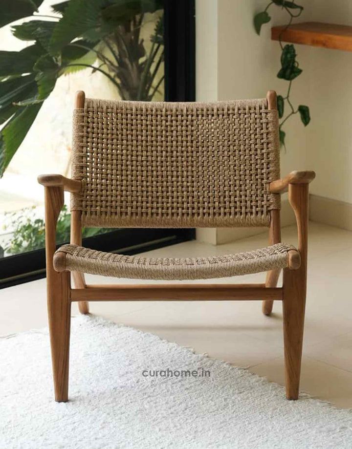 Nordic Weave Lounge Chair - CURA HOME