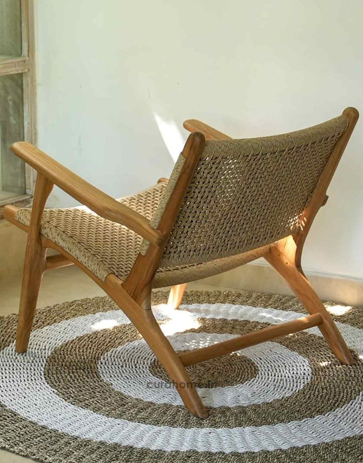 Nordic Weave Lounge Chair - CURA HOME