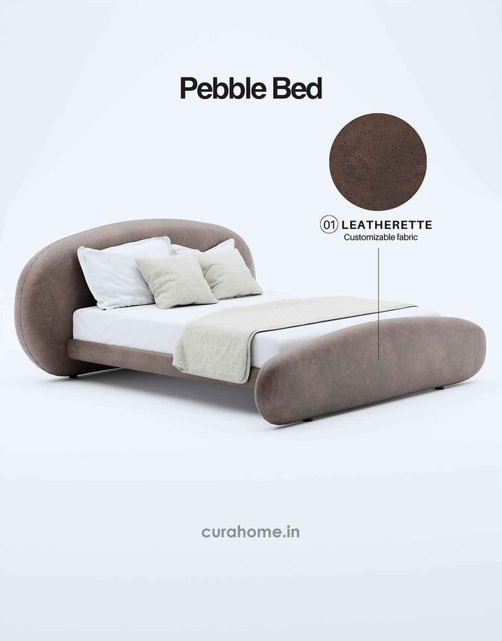 Curahome Exclusive Pebble Bed - Handcrafted Luxury Bedroom Furniture