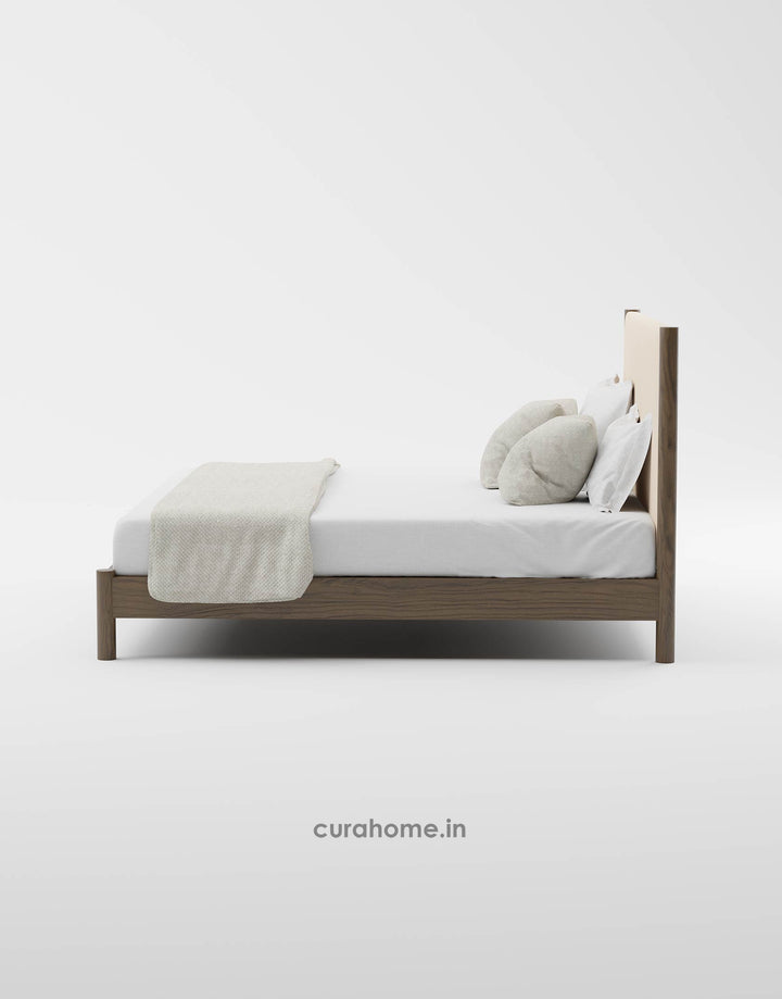 Takumi Minimalist Upholstered Bed - CURA HOME