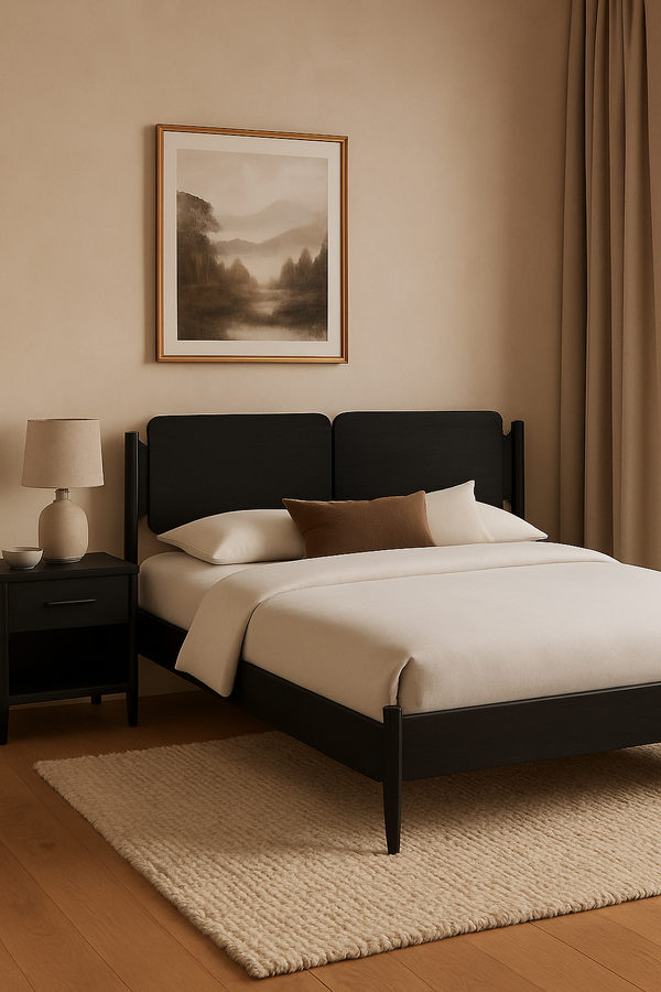 Shiloh Minimalistic Wooden Bed