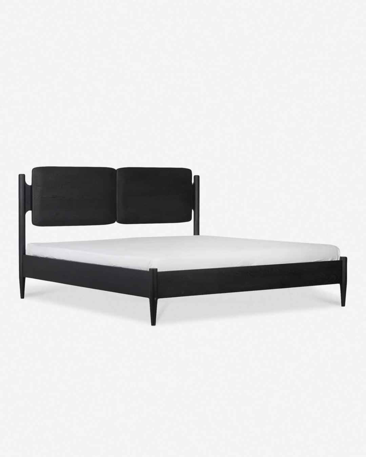 Lovella Upholstered on Ashwood Frame Bed