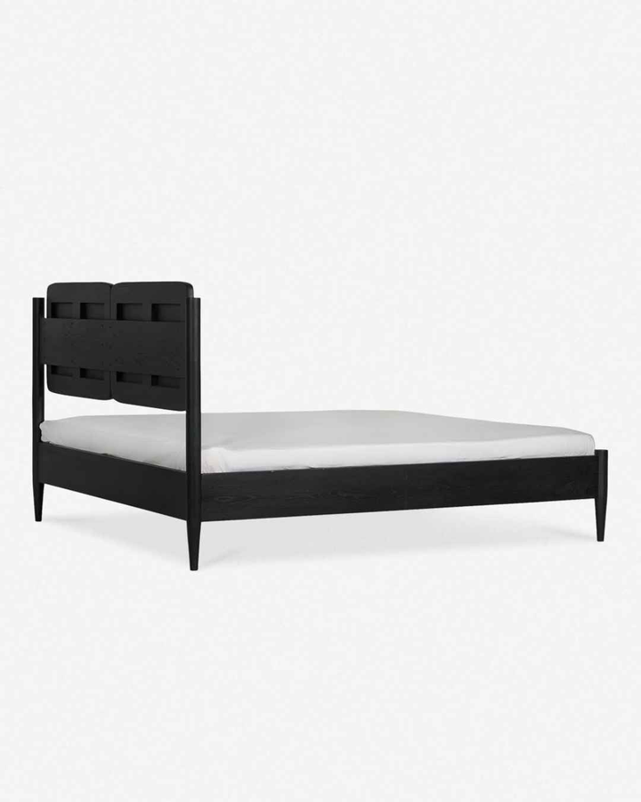 Lovella Upholstered on Ashwood Frame Bed