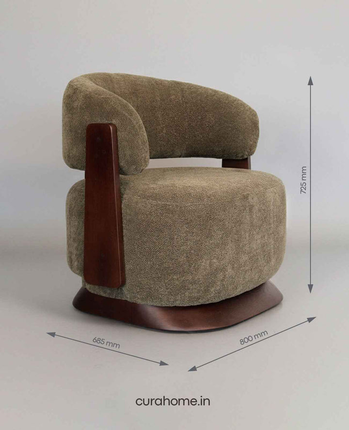 Zaries Lounge Chair - CURA HOME - Handcrafted Luxury Furniture
